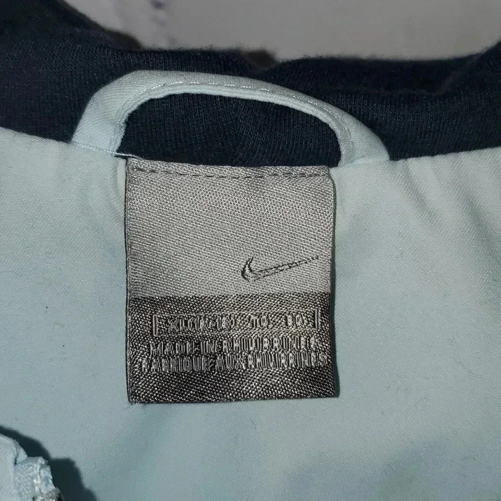 Nike Womens Size XL Windbreaker Jacket Light Blue Outerwear